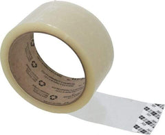 3M - 2" x 55 Yd Clear Acrylic Adhesive Sealing Tape - Polypropylene Film Backing, 1.8 mil Thick, 19 Lb Tensile Strength, Series 305 - USA Tool & Supply