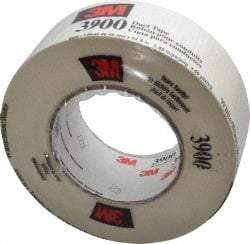3M - 2" x 55m White Duct Tape - 8.1 mil, Rubber Adhesive, Polyethylene Film Backing, 32 Lb/ln Tensile Strength, 200°F Max, Series 3900 - USA Tool & Supply