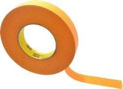 3M - 1" Wide x 60 Yd Long Orange Paper Masking Tape - Series 2525, 9.5 mil Thick, 49 In/Lb Tensile Strength - USA Tool & Supply