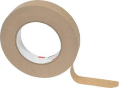 3M - 1" Wide x 60 Yd Long Tan Paper Masking Tape - Series 2515, 6.7 mil Thick, 36 In/Lb Tensile Strength - USA Tool & Supply
