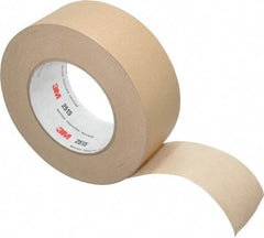3M - 2" Wide x 60 Yd Long Tan Paper Masking Tape - Series 2515, 6.7 mil Thick, 36 In/Lb Tensile Strength - USA Tool & Supply