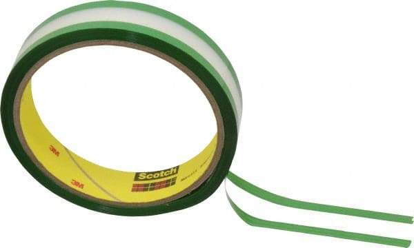 3M - 36 Yds. x 3/4", Green Polyester Film Tape - 685 Series, 1.7 mil Thick, 19 Lb./Inch Tensile Strength - USA Tool & Supply