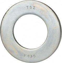 Value Collection - 1-3/4" Screw, Grade 8 Alloy Steel SAE Flat Washer - 1-7/8" ID x 3-3/8" OD, 0.196" Thick, Zinc-Plated Finish - USA Tool & Supply