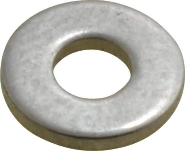 Value Collection - #6 Screw, Grade 2 Steel SAE Flat Washer - 5/32" ID x 3/8" OD, 0.065" Thick, Plain Finish - USA Tool & Supply