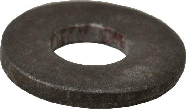 Value Collection - #8 Screw, Grade 2 Steel SAE Flat Washer - 3/16" ID x 7/16" OD, 0.065" Thick, Plain Finish - USA Tool & Supply