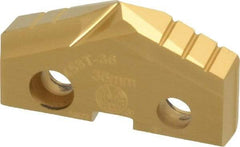Allied Machine and Engineering - 36mm Diam x 1/4" Thick, Seat Code 3, 132° Included Angle Spade Drill Insert - TiN Coated, Cobalt, Grade Super Cobalt, Series GEN2 T-A - USA Tool & Supply