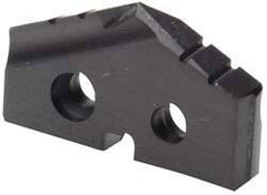 Allied Machine and Engineering - 39/64" Diam x 1/8" Thick, Seat Code 0, 132° Included Angle Spade Drill Insert - TiN Coated, Carbide, Grade P40, Series T-A - USA Tool & Supply