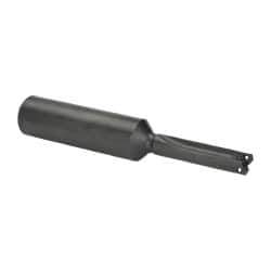 Allied Machine and Engineering - Series Y, 3/8 to 27/64" Diam, 3/4" Diam Straight Shank, Straight Flute Spade Drill - 1-1/4" Max Depth, 2-1/8" Body Length, 4-13/32" OAL, Short Length, Through Coolant - USA Tool & Supply