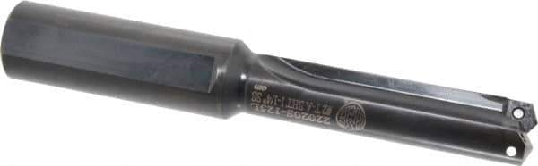 Allied Machine and Engineering - Series 2, 31/32 to 1-3/8" Diam, 1-1/4" Diam Straight Shank, Straight Flute Spade Drill - 3-3/8" Max Depth, 4-41/64" Body Length, 8" OAL, Short Length, Through Coolant - USA Tool & Supply