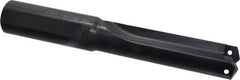Allied Machine and Engineering - Series 3, 1-13/32 to 1-7/8" Diam, 1-1/2" Diam Straight Shank, Straight Flute Spade Drill - 4-3/4" Max Depth, 6-3/16" Body Length, 10" OAL, Short Length, Through Coolant - USA Tool & Supply