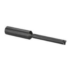 Allied Machine and Engineering - Series Y, 3/8 to 27/64" Diam, 3/4" Diam Straight Shank, Straight Flute Spade Drill - 2-3/8" Max Depth, 3-1/4" Body Length, 5-17/32" OAL, Standard Length, Through Coolant - USA Tool & Supply