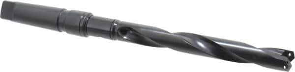 Allied Machine and Engineering - Series 2, 31/32 to 1-3/8" Diam, 4MT Taper Shank, Helical Flute Spade Drill - 7-3/8" Max Depth, 10-19/64" Body Length, 14-25/32" OAL, Standard Length, Through Coolant - USA Tool & Supply