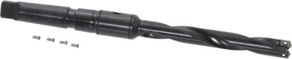 Allied Machine and Engineering - Series 1, 45/64 to 15/16" Diam, 3MT Taper Shank, Helical Flute Spade Drill - 4-3/4" Max Depth, 7-39/64" Body Length, 11-5/32" OAL, Intermediate Length, Through Coolant - USA Tool & Supply