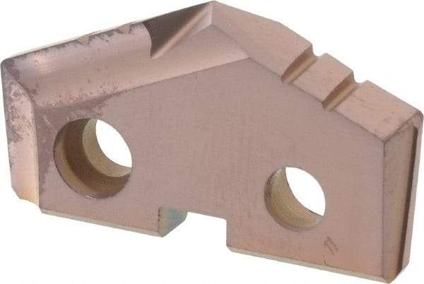 Allied Machine and Engineering - 1-7/64" Diam x 3/16" Thick, Seat Code 2, 132° Included Angle Spade Drill Insert - AM200 Coated, Cobalt, Grade Super Cobalt, Series GEN2 T-A - USA Tool & Supply