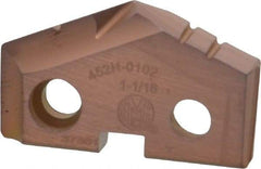 Allied Machine and Engineering - 1-1/16" Diam x 3/16" Thick, Seat Code 2, 132° Included Angle Spade Drill Insert - AM200 Coated, Cobalt, Grade Super Cobalt, Series GEN2 T-A - USA Tool & Supply