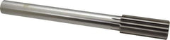 Alvord Polk - 1-1/4" Cobalt 12 Flute Chucking Reamer - Straight Flute, 1" Straight Shank, 3" Flute Length, 11-1/2" OAL - USA Tool & Supply