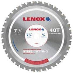 Lenox - 14" Diam, 1" Arbor Hole Diam, 90 Tooth Wet & Dry Cut Saw Blade - Titanium Carbide-Tipped, General Purpose Action, Standard Round Arbor - USA Tool & Supply