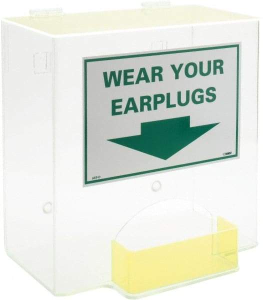 NMC - Hinged Top Box/Tray Style Earplug Dispenser - Tabletop or Wall Mount - USA Tool & Supply