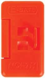 NMC - 9/32 Wide, Polycarbonate Wall Switch Lockout - 3" Lockout Length, 1/4" Lockout Thickness - USA Tool & Supply