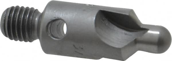 Made in USA - 2-1/2" OAL, 3/8" Head Diam, 3 Flute, 100° Incl Angle, Integral Pilot, Adjustable Stop Countersink - USA Tool & Supply