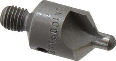 Made in USA - 2-1/2" OAL, 1/2" Head Diam, 2 Flute, 100° Incl Angle, Integral Pilot, Adjustable Stop Countersink - USA Tool & Supply