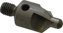 Made in USA - 2-1/2" OAL, 1/2" Head Diam, 3 Flute, 100° Incl Angle, Integral Pilot, Adjustable Stop Countersink - USA Tool & Supply