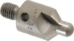 Made in USA - 2-1/2" OAL, 1/2" Head Diam, 3 Flute, 100° Incl Angle, Integral Pilot, Adjustable Stop Countersink - USA Tool & Supply