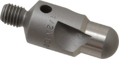 Made in USA - 2-1/2" OAL, 1/2" Head Diam, 3 Flute, 100° Incl Angle, Integral Pilot, Adjustable Stop Countersink - USA Tool & Supply