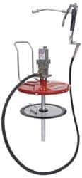Lincoln - Grease Lubrication Aluminum Air-Operated Pump - For 25 to 50 Lb (Drum) & 35 to 50 Lb (Pail) Container - USA Tool & Supply