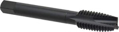 OSG - 1/2-13 UNC, 3 Flute, Oxide Finish, High Speed Steel Spiral Point Tap - Plug Chamfer, Right Hand Thread, 3-3/8" OAL, 1-21/32" Thread Length, 0.367" Shank Diam, 3B Class of Fit, Series 288 - Exact Industrial Supply
