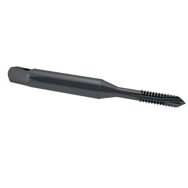 OSG - 3/8-16 UNC, 3 Flute, Oxide Finish, High Speed Steel Spiral Point Tap - Plug Chamfer, Right Hand Thread, 2-15/16" OAL, 1-1/4" Thread Length, 0.381" Shank Diam, 2B Class of Fit, Series 288 - Exact Industrial Supply