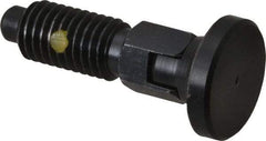 Gibraltar - M10x1.5, 20mm Thread Length, 0.236" Max Plunger Diam, 0.22 Lb Init to 2.02 Lb Final End Force, Locking Knob Handle Plunger - Delrin Knob, 0.98" Body Length, 0.79" Length Under Head/Shoulder, 0.196" Plunger Projection - USA Tool & Supply