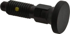Gibraltar - M12x1.75, 25mm Thread Length, 0.314" Max Plunger Diam, 0.56 Lb Init to 1.8 Lb Final End Force, Locking Knob Handle Plunger - Delrin Knob, 1.2" Body Length, 0.98" Length Under Head/Shoulder, 0.236" Plunger Projection - USA Tool & Supply