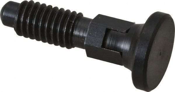 Gibraltar - 3/8-16, 1/4" Max Plunger Diam, 0.25 Lb Init to 2 Lb Final End Force, Locking Knob Handle Plunger - Delrin Knob, 0.94" Body Length, 3/4" Length Under Head/Shoulder, 0.18" Plunger Projection - USA Tool & Supply