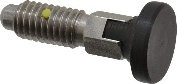 Gibraltar - 3/8-16, 1/4" Max Plunger Diam, 0.25 Lb Init to 2 Lb Final End Force, Locking Knob Handle Plunger - Delrin Knob, 0.94" Body Length, 3/4" Length Under Head/Shoulder, 0.18" Plunger Projection - USA Tool & Supply