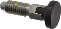 Gibraltar - 3/8-16, 1/4" Max Plunger Diam, 0.25 Lb Init to 2 Lb Final End Force, Locking Knob Handle Plunger - Delrin Knob, 0.94" Body Length, 3/4" Length Under Head/Shoulder, 0.18" Plunger Projection - USA Tool & Supply