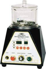 Raytech - 1/12 hp, 150 Grams Pin Capacity, Centrifugal Magnetic Finisher - 6" Bowl Diam, 115 Volts, with Variable Speed, Forward-Reverse Function & Programmable Timer - USA Tool & Supply