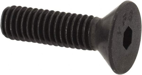 Value Collection - #8-36 UNF Hex Socket Drive, 82° Flat Screw - Alloy Steel, Black Oxide Finish, Fully Threaded, 5/8" OAL - USA Tool & Supply