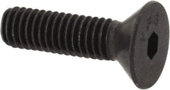 Value Collection - #8-36 UNF Hex Socket Drive, 82° Flat Screw - Alloy Steel, Black Oxide Finish, Fully Threaded, 5/8" OAL - USA Tool & Supply
