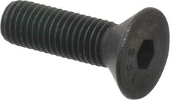 Value Collection - 1/4-28 UNF Hex Socket Drive, 82° Flat Screw - Alloy Steel, Black Oxide Finish, Fully Threaded, 7/8" OAL - USA Tool & Supply
