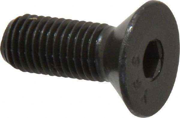 Value Collection - 5/16-24 UNF Hex Socket Drive, 82° Flat Screw - Alloy Steel, Black Oxide Finish, Fully Threaded, 7/8" OAL - USA Tool & Supply