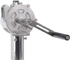 GPI - 3/4" Outlet, 10 GPM, Aluminum Hand Operated Rotary Pump - For 15, 30 & 55 Gal Drums, For Diesel Fuel, Kerosene, Medium Weight Oils & Gasoline - USA Tool & Supply