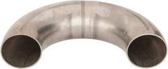 VNE - 2", Unpolished Style, Sanitary Stainless Steel Pipe 180° U Bend - Butt Weld x Butt Weld Connection, Grade 316L - USA Tool & Supply