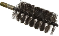 Value Collection - 2-1/4" Diam Helical Stainless Steel Tube Brush - 0.012" Filament Diam, 4-1/4" Brush Length, 7-1/2" OAL, 1/2-12 Male Shank - USA Tool & Supply