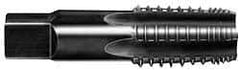 OSG - 1 - 11-1/2 NPT, 5 Flutes, Oxide Finish, High Speed Steel, Interrupted Thread Pipe Tap - 1-1/8 Inch Shank Diameter, 1-1/8 Inch Shank Diameter, 1-3/4 Inch Thread Length, 0.84 Inch Square Size, Regular Hook, Modified Bottoming Chamfer - USA Tool & Supply