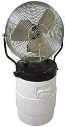 TPI - 18" Fan, 5,750 CFM, 1/8 hp Misting Cooler - 1 Speed, 1 Phase, 120 Volts, 2.2 Amps - USA Tool & Supply