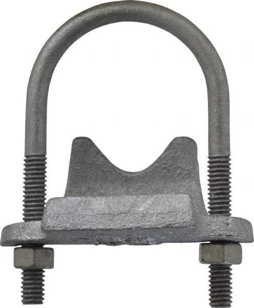 Cooper Crouse-Hinds - Malleable Iron Rigid Conduit Clamp - Electrogalvanized Finish - USA Tool & Supply