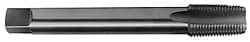 Hertel - 1 - 11-1/2 NPT, 5 Flute, Plug Chamfer, Bright Finish, High Speed Steel, Extension Pipe Tap - 6" OAL, 1-1/8" Shank Diam, 1-3/4" Thread Length - USA Tool & Supply