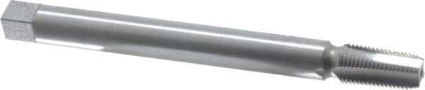 Interstate - 1/4-18 NPT, 4 Flute, Plug Chamfer, Bright Finish, High Speed Steel, Extension Pipe Tap - 6" OAL, 9/16" Shank Diam, 1-1/16" Thread Length, 0.421" Square Size - USA Tool & Supply