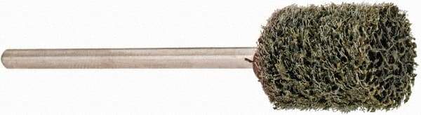 Grier Abrasives - 3/8" Head Diam x 1/2" Thickness, W176, Cylinder End, Silicon Carbide Mounted Point - Green-Gray, Fine Grade, 33,750 RPM - USA Tool & Supply